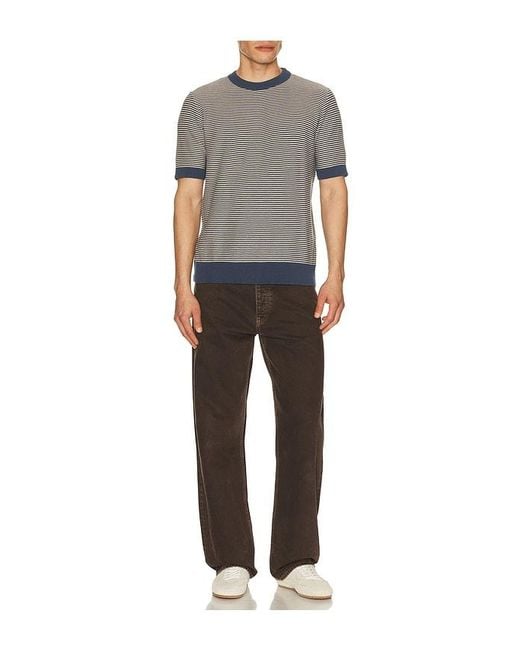 Far Afield Gray Newport Knitted Tee for men