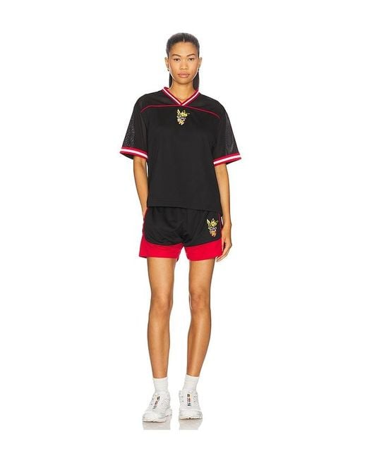 we11done Black Mesh Track T-Shirt