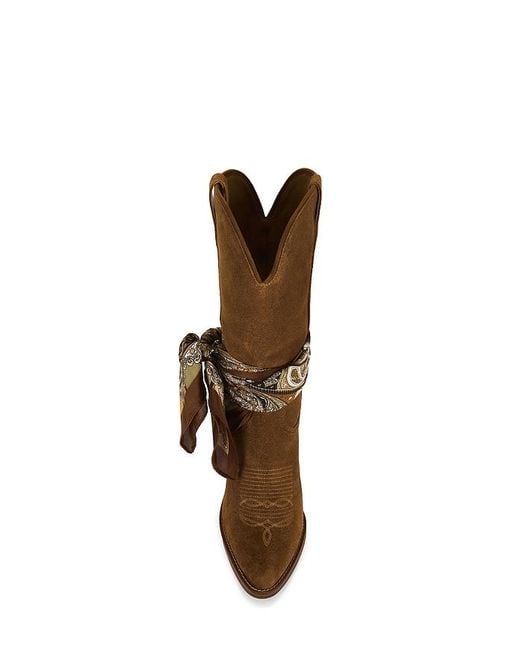 Steve Madden Brown Sally Scarf Boots