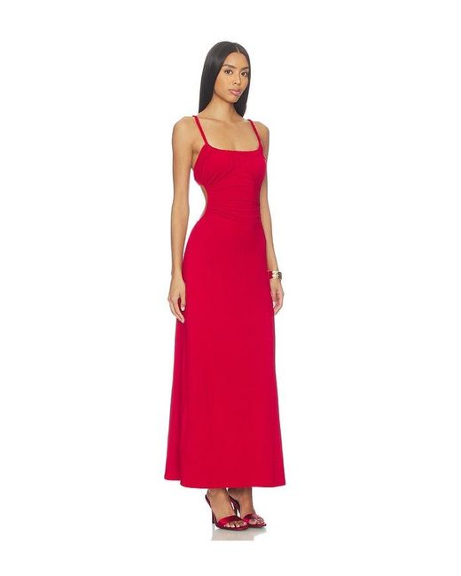 Seven Wonders Red Myla Braided Cut Out Maxi Dress
