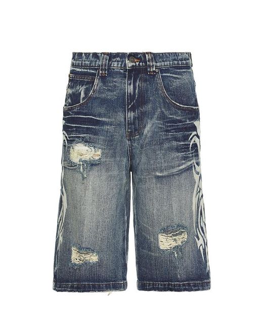 Jaded London Blue Blade Colossus Jorts for men