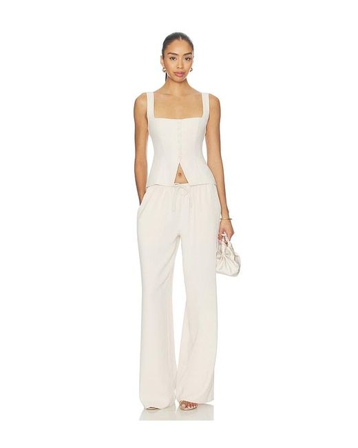 Lovers + Friends White Lilith Pant