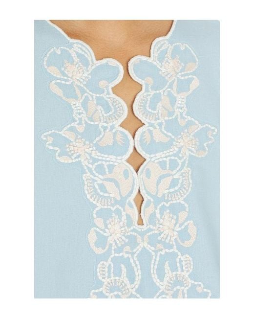 Cleobella Blue Manon Blouse