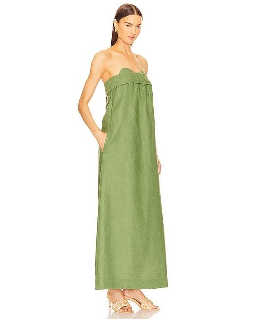Adriana Degreas Green Jellyfish Strapless Maxi Dress