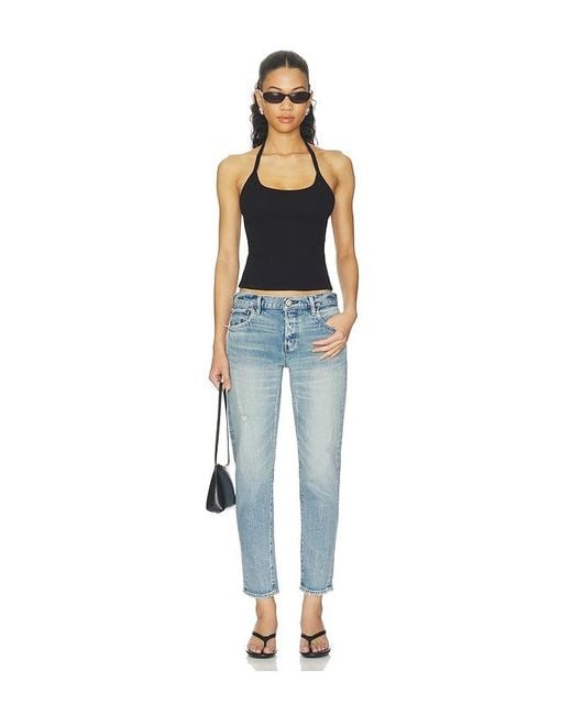 Moussy Blue Hackney Tapered Jeans