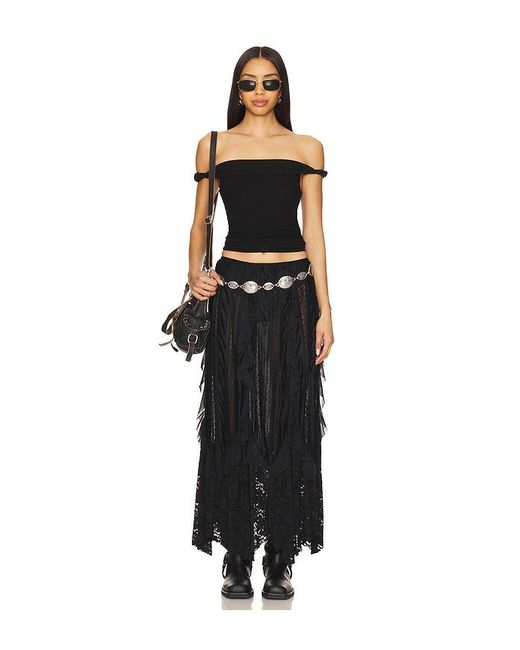 superdown Black Analiza Off The Shoulder Top