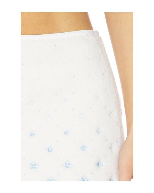 Casablanca White Fleece Skirt