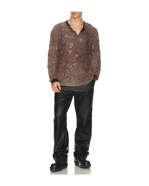 DIESEL Brown T-Overt Long Sleeve Tee for men