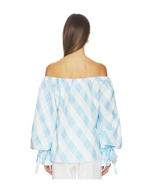 Sleeper Blue Cha-Cha Lounge Blouse