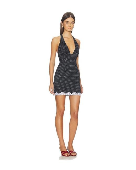Lovers + Friends Black Rosemary Mini Dress