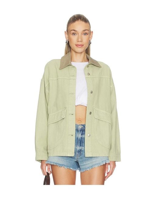 Free People White X We The Free Lemon Denim Jacket