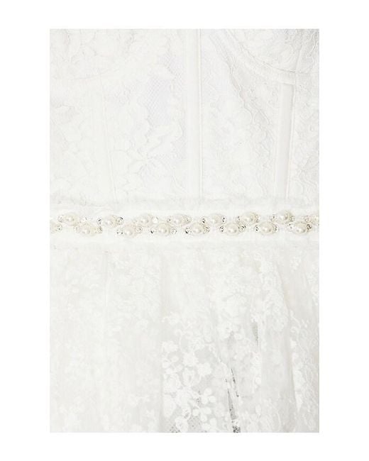 Alice + Olivia White Hope Mini Dress