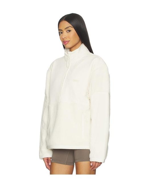 Skims Natural Teddy Half Zip Up Pullover