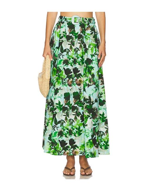 Saloni Green Judi Skirt