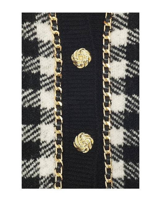 Generation Love Black Selma Houndstooth Cardigan