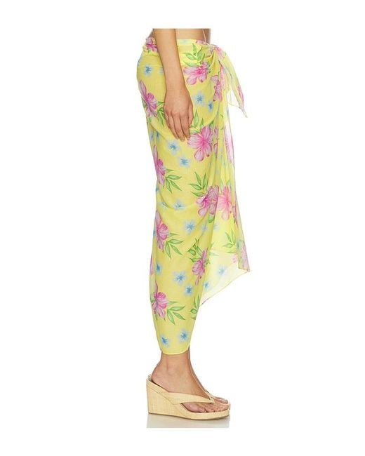 Frankie's Bikinis Yellow Alessia Sarong