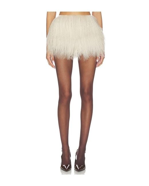 OW Collection White Thea Mini Skirt