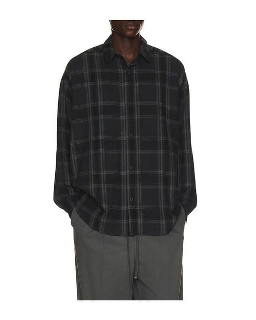 Fear Of God Black Button Up Shirt for men