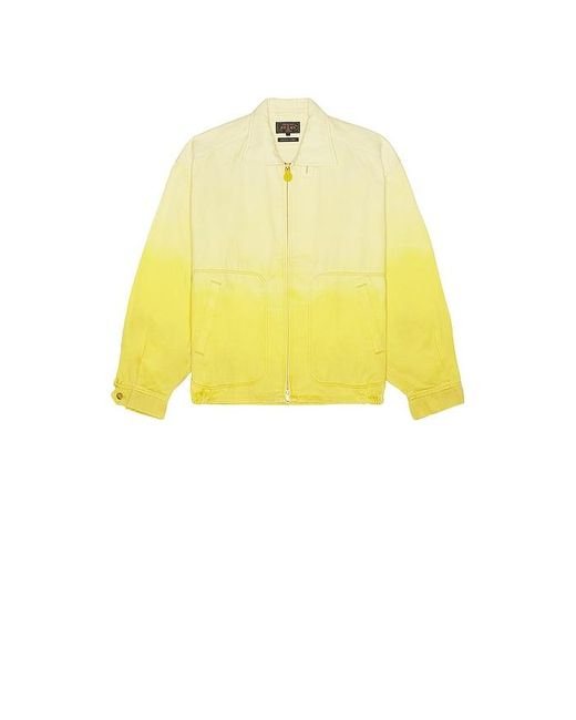 Beams Plus Yellow Short Blouson Gradation Print for men
