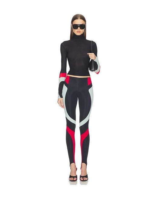 Off-White c/o Virgil Abloh Blue Color Block Leggings