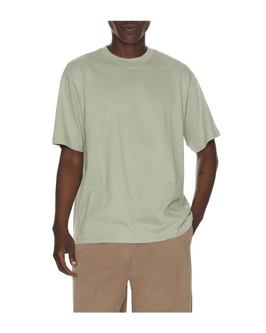 Beyond Yoga Green Softknit Cotton Tee for men