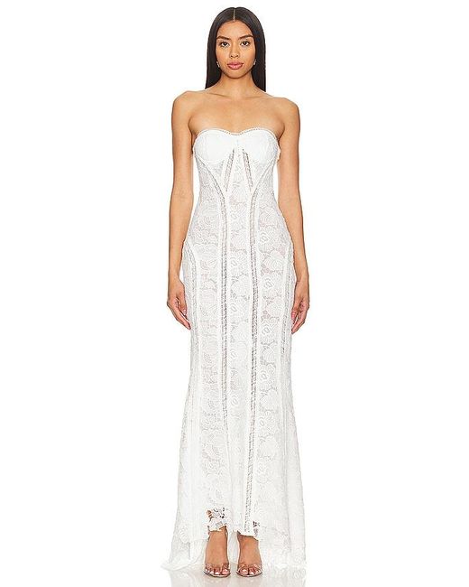 Rococo Sand White X Revolve Paris Lace Gown