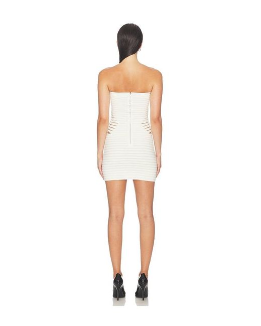 HAELO White Braided Tubular Dress