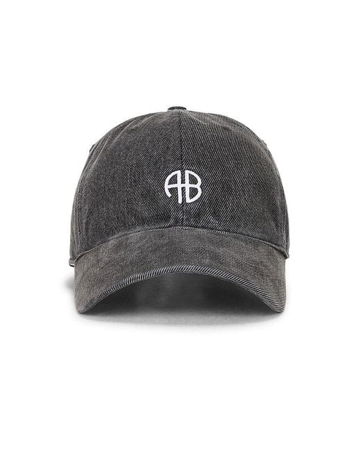 Anine Bing Black Jeremy Baseball Cap