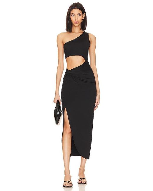 OW Collection Black Isabella Dress