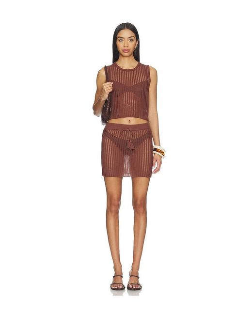 LSPACE Red Sander Top