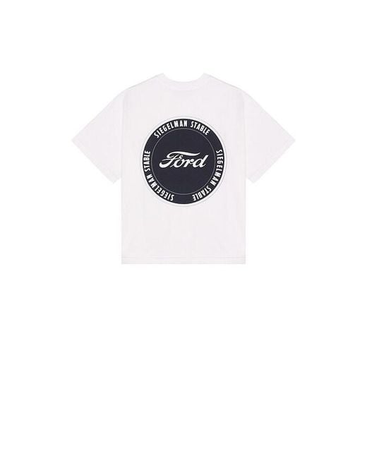 Siegelman Stable Black Printed Graphic Crop T-Shirt for men