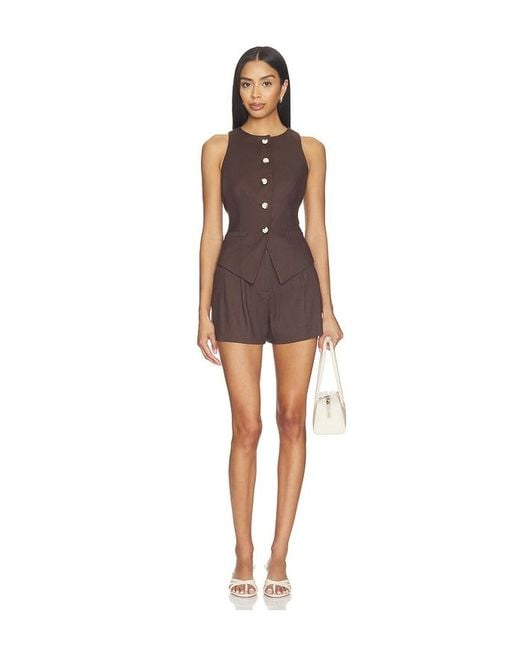 Veronica Beard Brown Hartwell Vest
