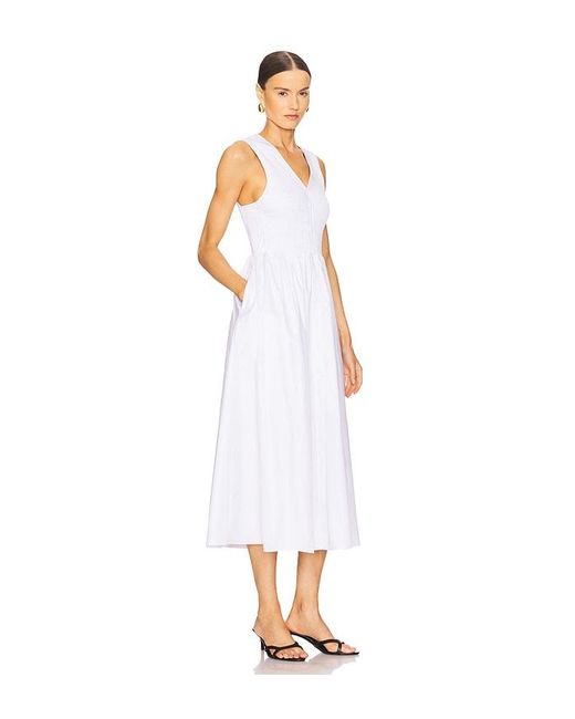 La Ligne White Poplin Dress