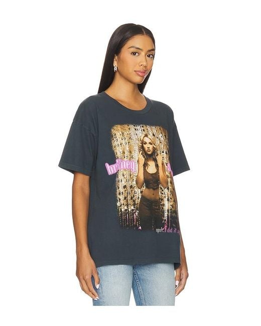 Daydreamer Blue Britney Spears Oops I Did It Again Merch Tee