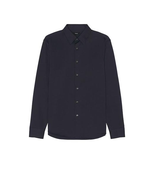 Camisa En Color Azul Marino Talla (También En S, M, Xl/1X, Xxl/2X) Theory de hombre de color Blue