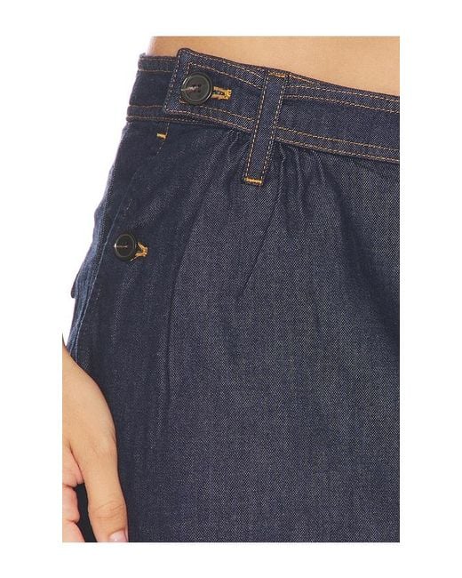 FRAME Blue The Denim Utility Skirt