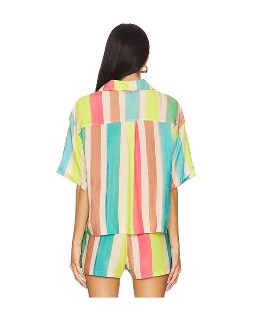 PQ Swim Multicolor Blake Button Top