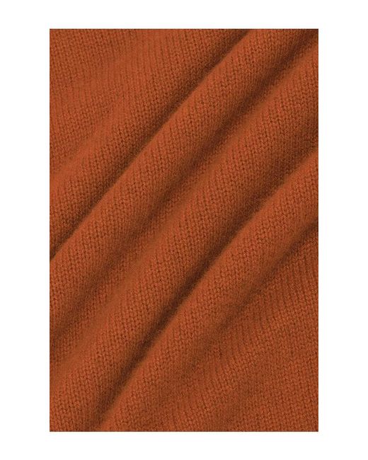 SRG Orange Doris Cashmere V-Neck Sweater
