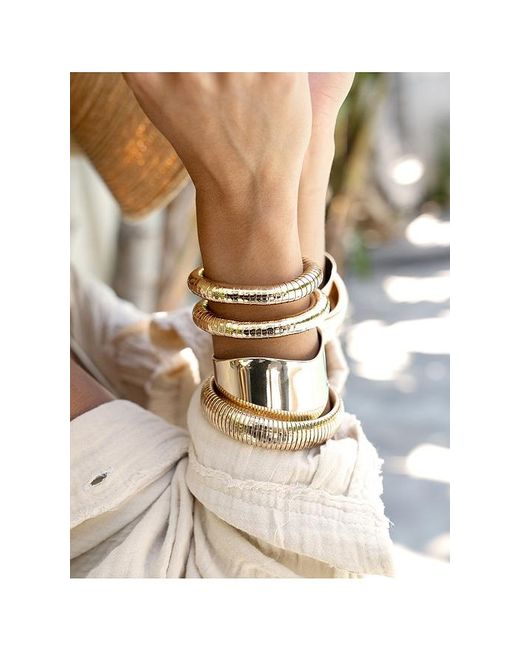 Ettika White Smooth Cuff Bracelet
