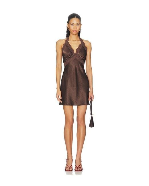 SNDY'S Brown Tonya 2.0 Mini Dress
