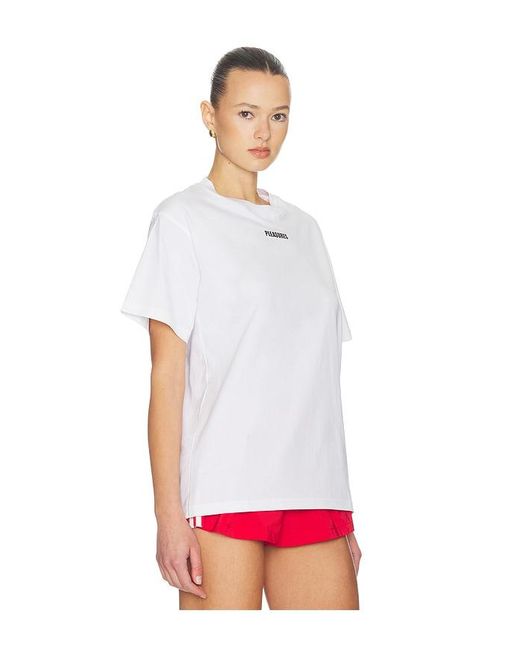 Pleasures White Wordmark T-Shirt for men