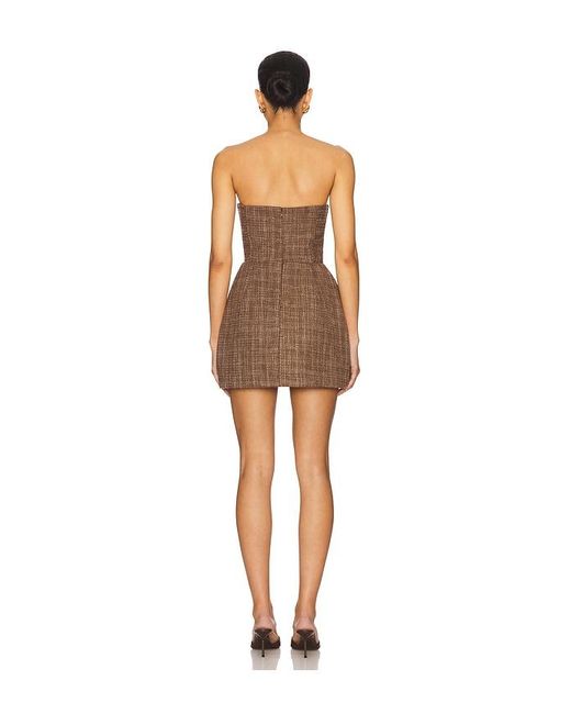 Amanda Uprichard Natural X Revolve Strapless Bethany Romper
