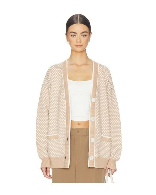 Varley Natural Tarran Stitch Knit Cardigan