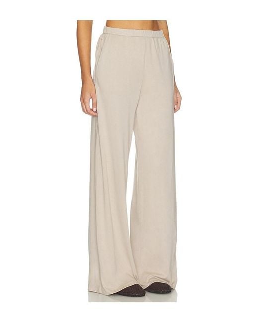 Enza Costa White Supima Cotton Soft Everywhere Pant