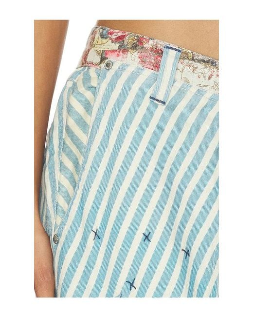 Free People Blue X We The Free Runyon Patched Pant