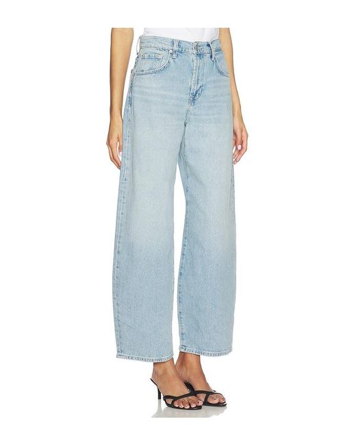 7 For All Mankind Blue Bonnie Curvilinear
