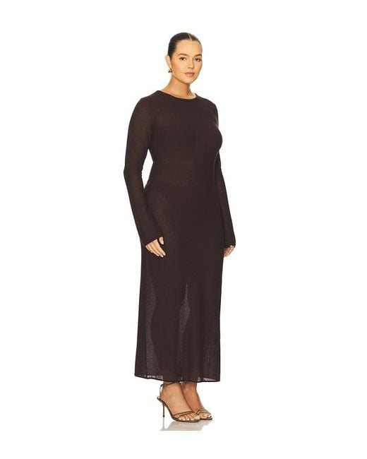 L'academie Brown 'Academie Delmer Midi Dress