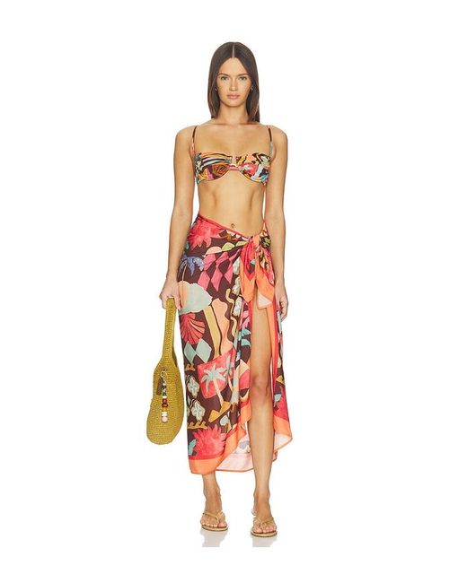 MINKPINK Orange Isola Sarong