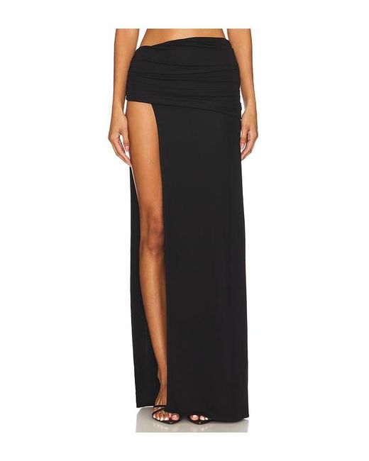 Lovers + Friends Black Kassy Maxi Skirt