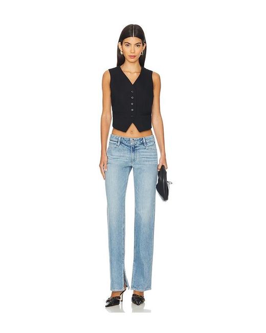 PAIGE Blue Celeste Wide Leg Jeans